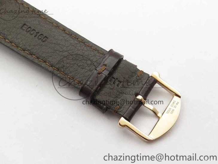 MIROTIME 0415 Stylish Portofino IW459402 RG MKS 1:1 Best Edition White Dial on Brown Leather Strap Miyota 7084